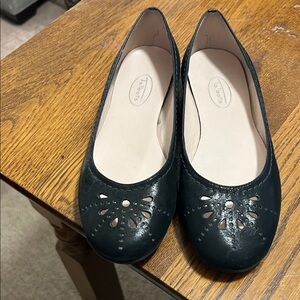 Talbots Black Cut-Out Flats